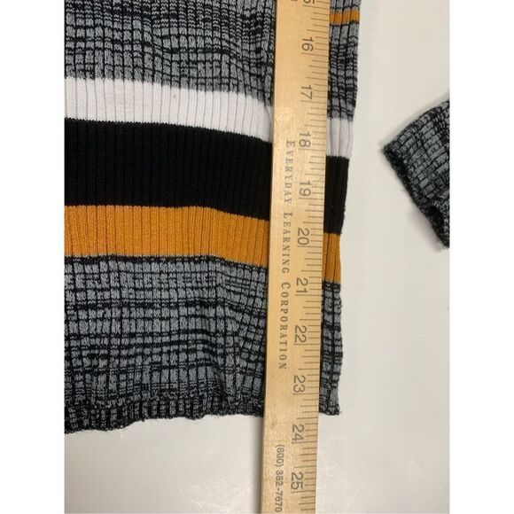 Striped Rib Knit Sweater - Picture 7 of 7